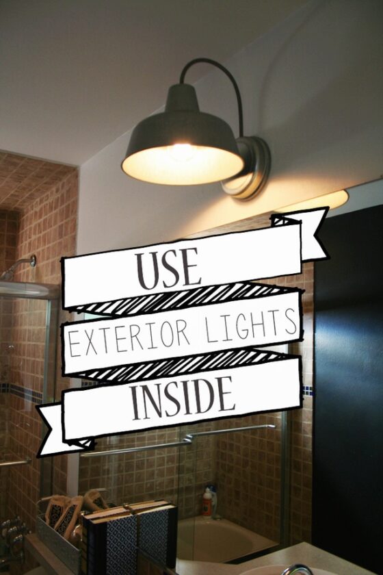 Use "Exterior Lights" inside