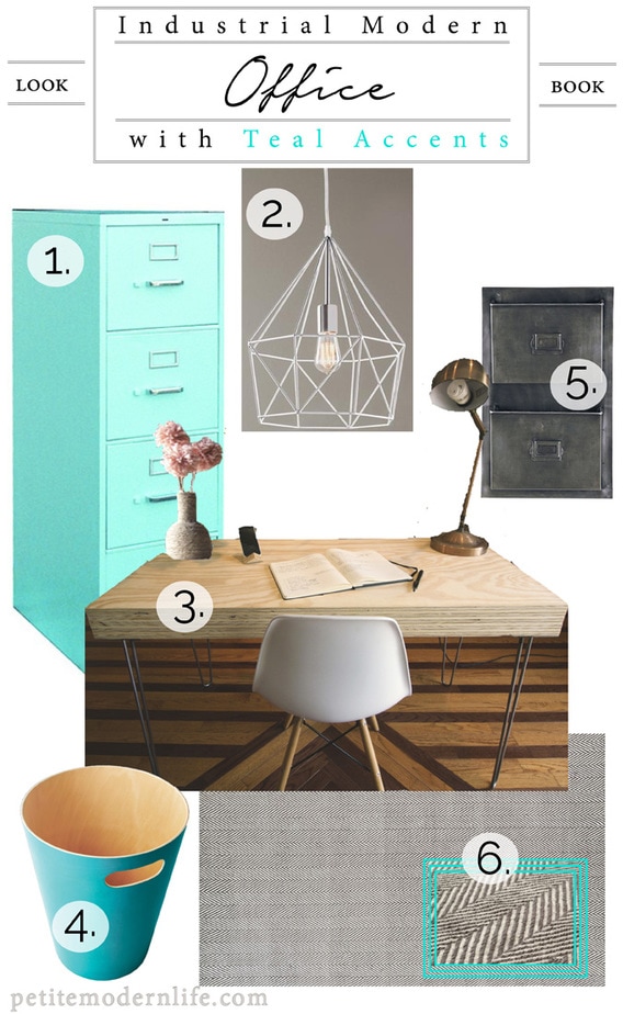 Industrial Modern Office Style |TEAL|Petite Modern Life