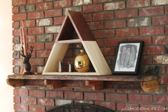 DIY Triangle Shelf