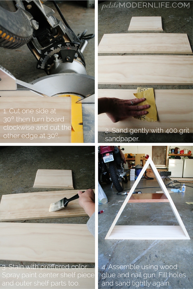 DIY Triangle Shelf