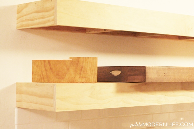 Finally! How to Create Long, Deep Floating Shelves that Aren't Bulky