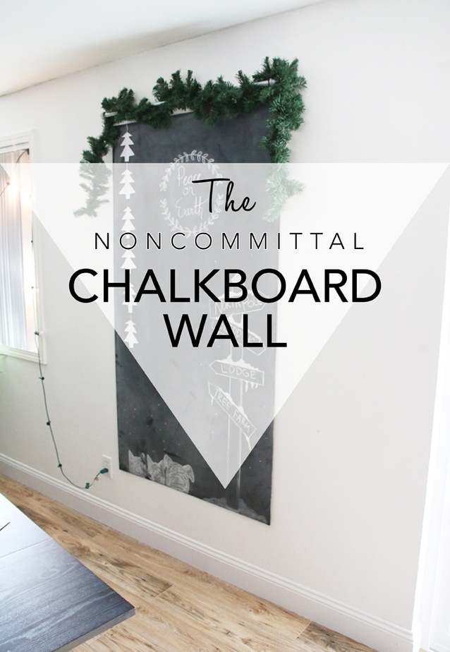 The Noncommittal Chalkboard Wall (contact paper alternative)
