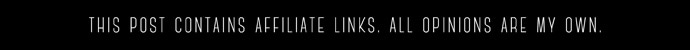 affiliate links disclosure