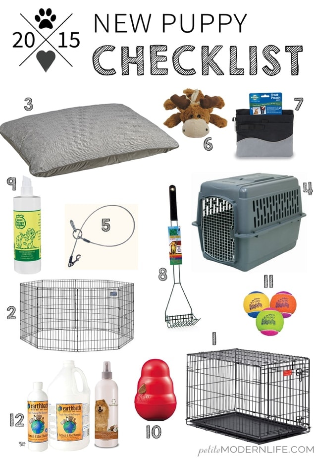 New Puppy Checklist Petite Modern Life