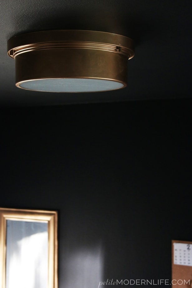 This simple light makeover only costs $59 and looks like it's right out of a Restoration Hardware Magazine!