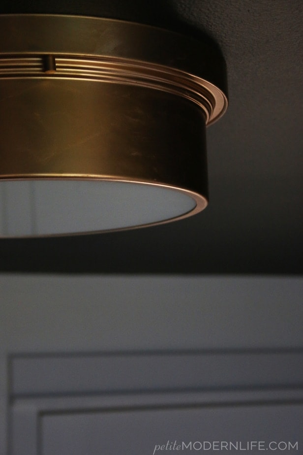 This simple light makeover only costs $59 and looks like it's right out of a Restoration Hardware Magazine!