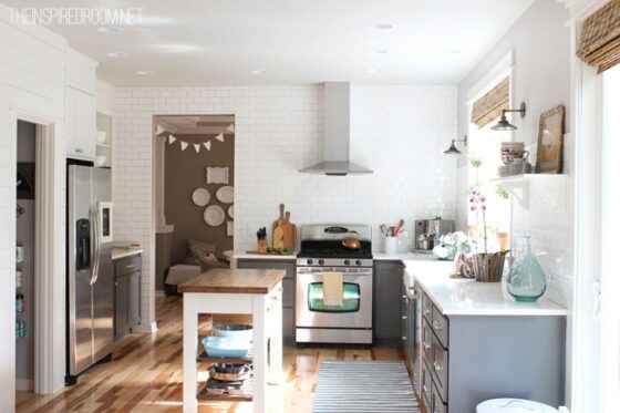 Kitchen Before/After by Melissa Michaels // The Inspired Room
