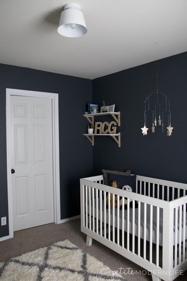 Space Themed Nursery with sources | Petite Modern Life