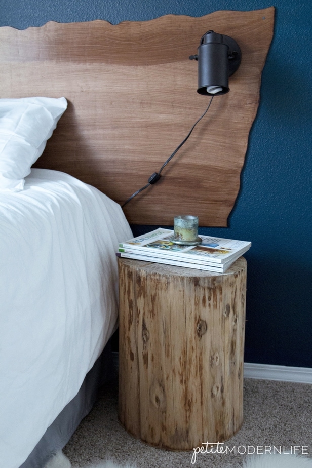 Live edge wood headboard outlet diy