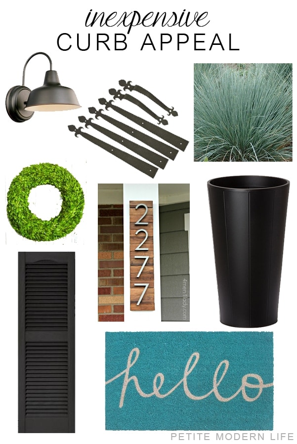 Inexpensive curb appeal ideas your home! | Petite Modern Life