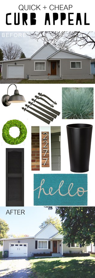 Cheap + Quick Curb appeal to get your house looking fab and noticed!