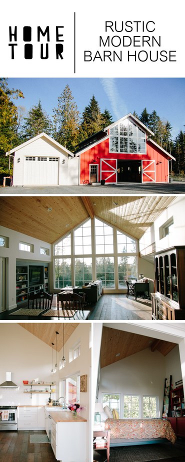 Gorgeous rustic modern barn house with minimal style.