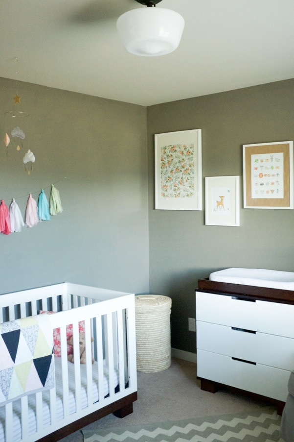 Modern minimal nursery as part of Nursery Week on Petitemodernlife.com