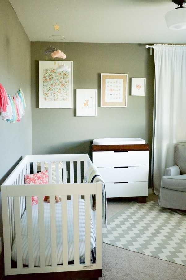 Modern minimal nursery as part of Nursery Week on Petitemodernlife.com