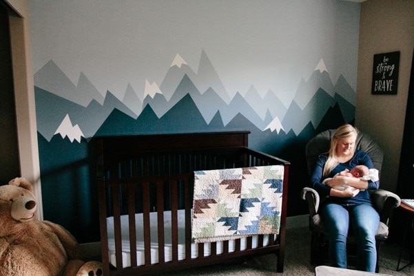 Mountain Themed Nursery as part of Nursery Week on Petite Modern Life