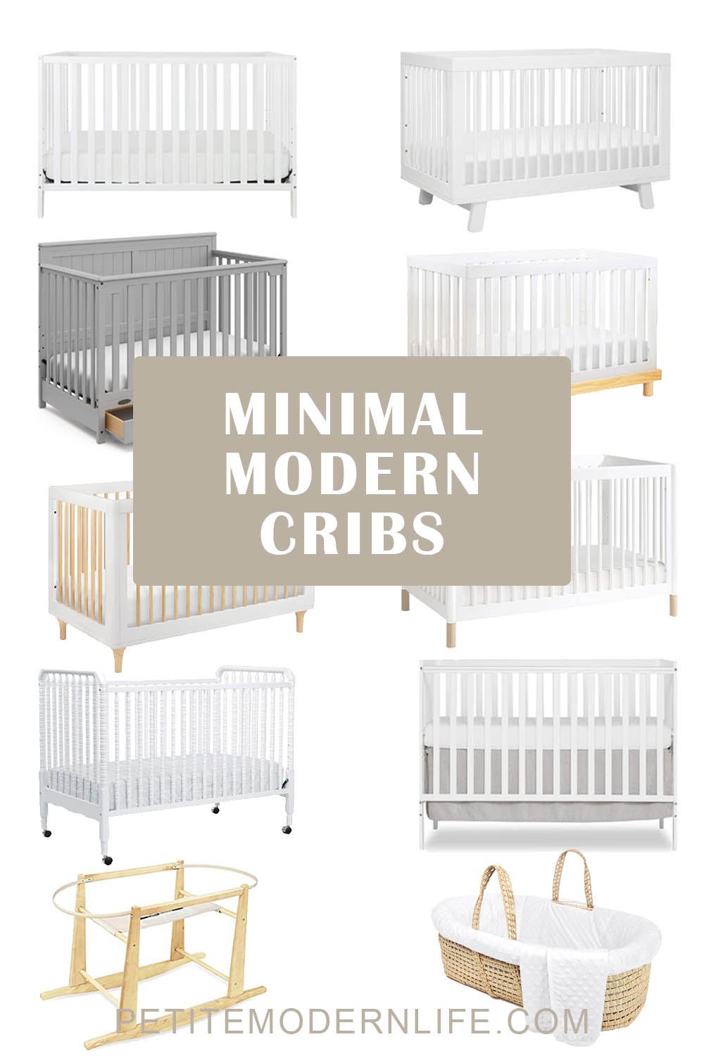minimal modern cribs pin
