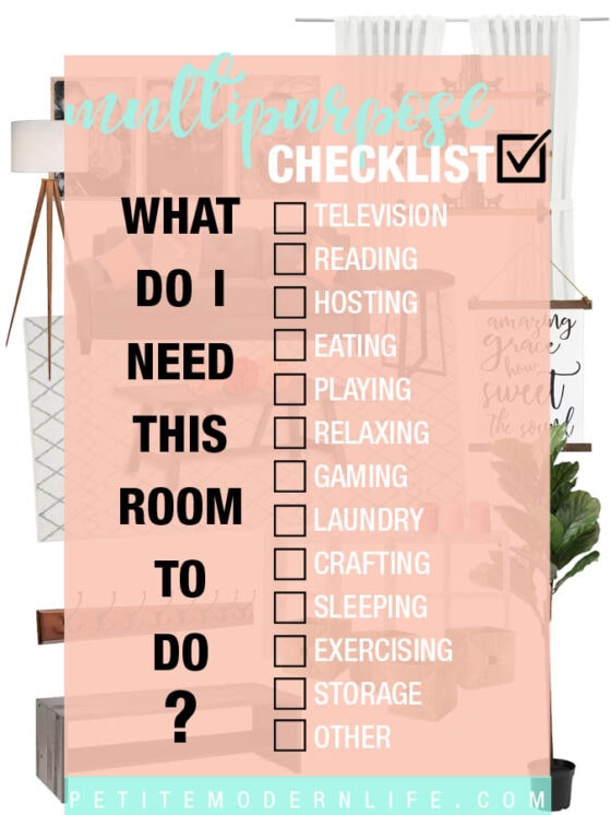 multipurpose room checklist