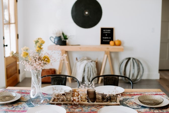 Petite store farmhouse table