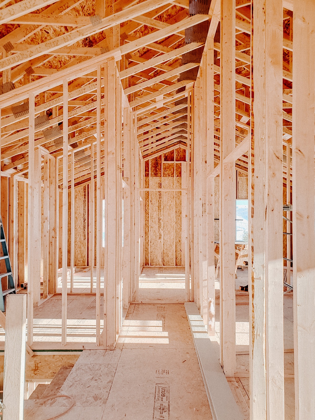 Scissor truss hallway design