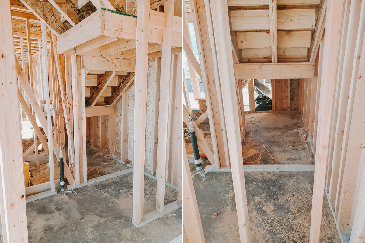 European Farmhouse under the stairs view