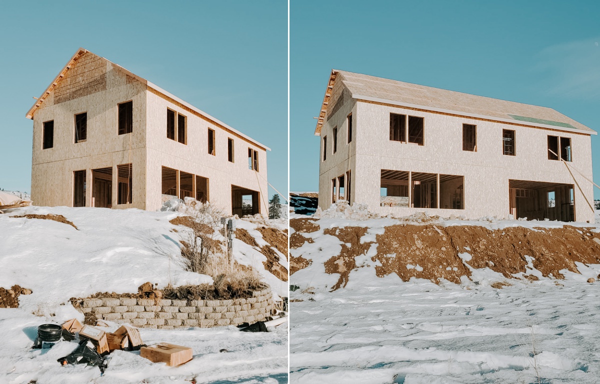 European Farmhouse framed exterior