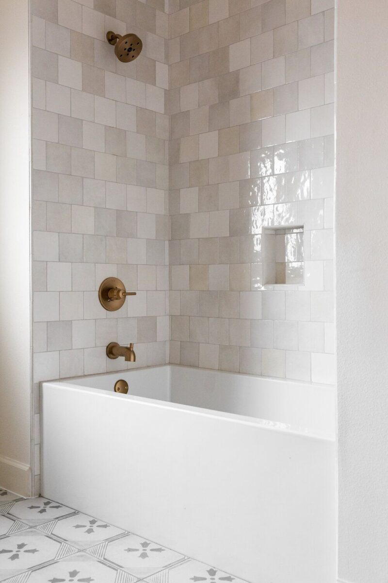 European Farmhouse Bathroom Tile Selection - Petite Modern Life