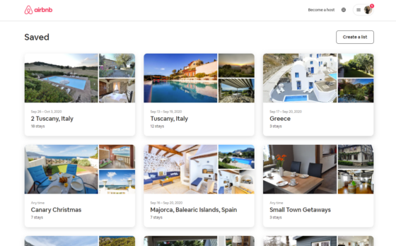 finding tuscan airbnb's on Airbnb.com
