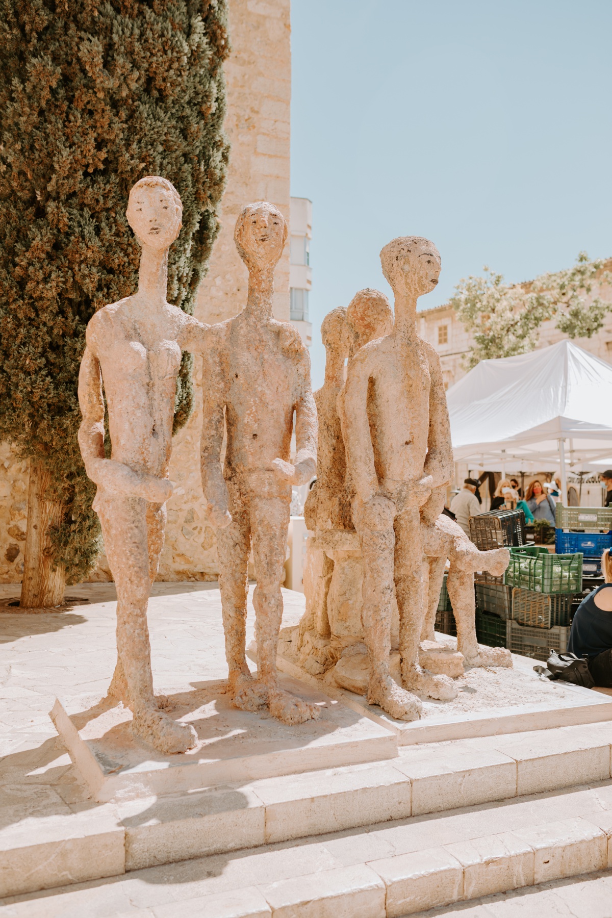 Statues in Inca, Spain Mallorca