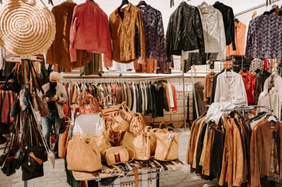 Leather jacket gifts to shop at the Inca Market in Mallorca Spain