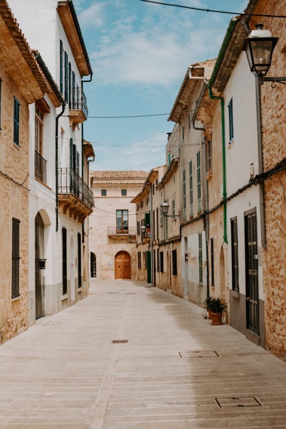 Old spanish architecture in Alcudia Spain