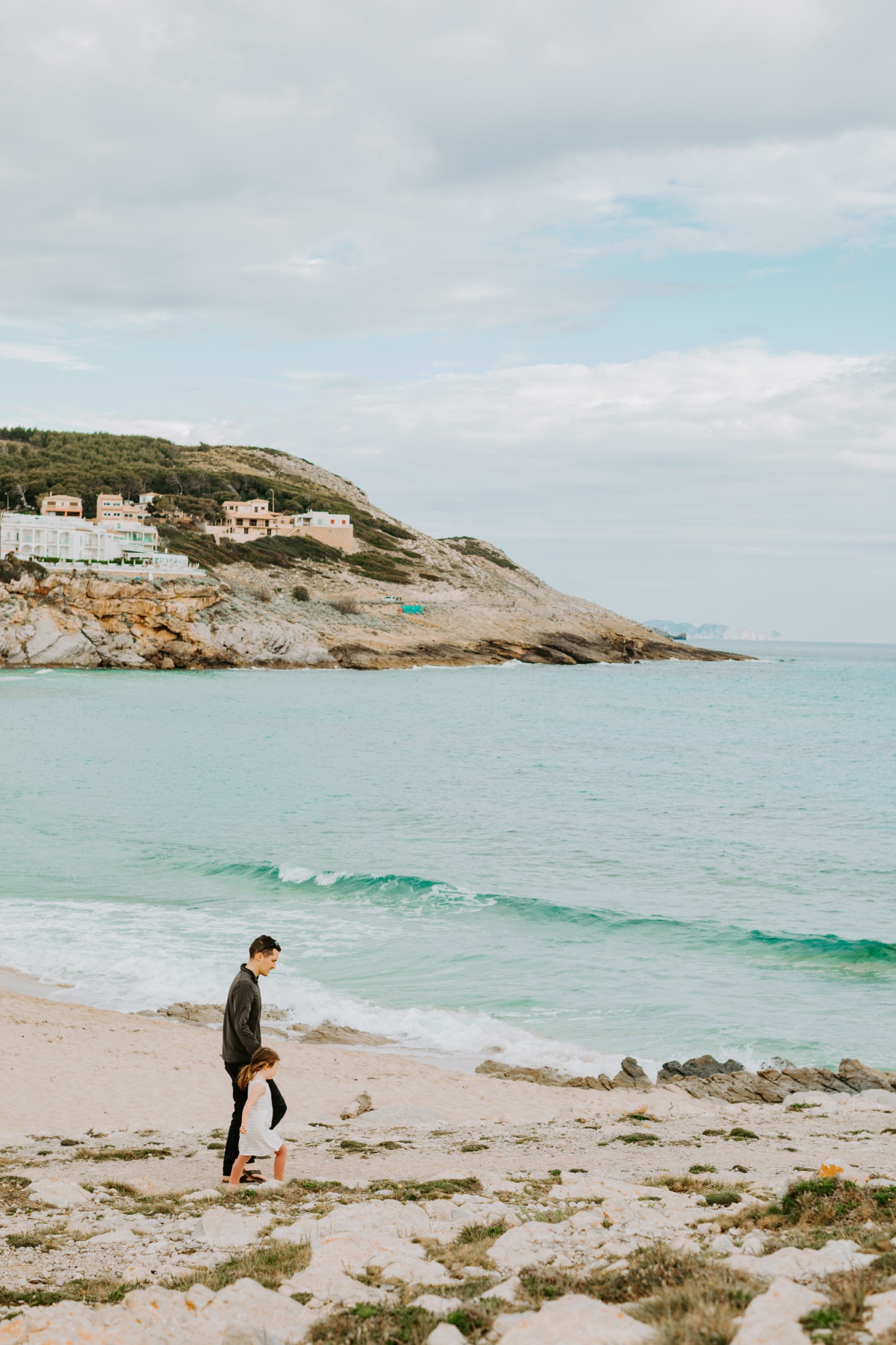 Touring Cala Mesquida beach and hiking with kids