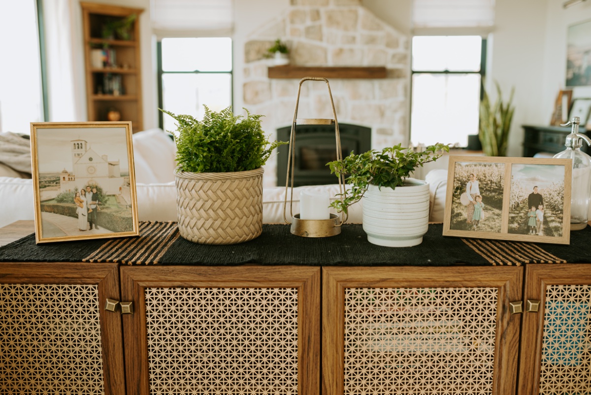 walmart fern and ivy plants in pretty off white and brown rope textured pots